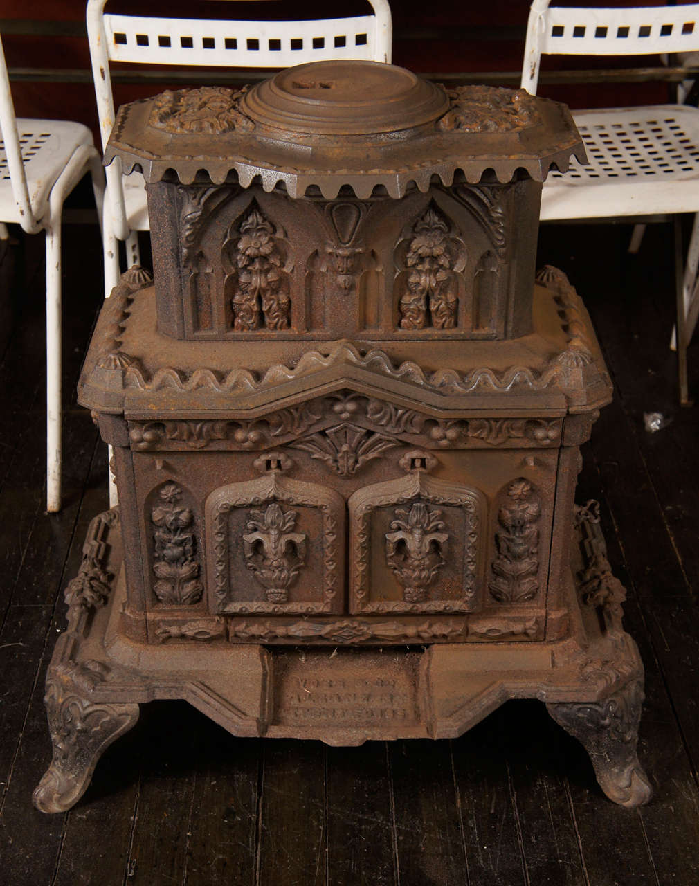 Cast Iron Wood Stove in the Louis XVI Style